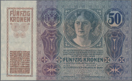 Worldwide: Album With More Than 42 Banknotes Austria And Hungary, Comprising For - Other & Unclassified