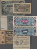 Deutschland - Deutsches Reich Bis 1945: Konvolut Mit Mehr Als 160 Banknoten Deut - Sonstige & Ohne Zuordnung