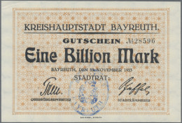 Deutschland - Notgeld - Bayern: Bayreuth, Stadt, 1 Mio. Mark, 17.8.1923, Erh. II - Lokale Ausgaben