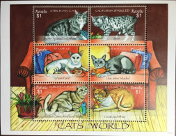 Tuvalu 2008 Cats Of The World Animals Sheetlet MNH - Chats Domestiques