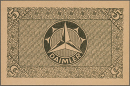 Deutschland - Notgeld - Württemberg: Stuttgart, Daimler-Motoren-Gesellschaft, 5 - [11] Local Banknote Issues