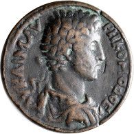 Commodus (166 - 177 - 180 - 192): Bronzegussmedaille Nach Einer Homonoia-Prägung - Les Antonins (96 à 192)