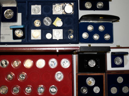 Alle Welt: Reichhaltige Partie Silbermünzen, Dabei Jugoslawien 1984 Olympiade-Sa - Other & Unclassified