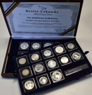Alle Welt: Jubiläums-Kollektion "60 Jahre Olympia Münzen 1952-2012". 25 Diverse - Sonstige & Ohne Zuordnung