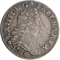 Frankreich: Louis XIV. 1643-1715: 1/16 Ecu Aux Insignes 1704, BB-Strassburg, KM# - Sonstige & Ohne Zuordnung