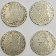 Frankreich: Louis XVI. 1774-1793: Lot 4 Münzen, Dabei Ecu 1778 Kuh (KM# 572); 17 - Other & Unclassified