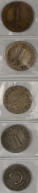 Großbritannien: Lot 5 X 1 Pence Aus Maundy Sets: 1674, 1708, 1723, 1746, 1758; S - Autres & Non Classés