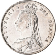 Großbritannien: Victoria 1837-1901: ½ Crown 1887. KM# 764. Kleine Kratzer, Vorzü - Sonstige & Ohne Zuordnung