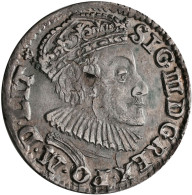 Polen: Sigismund III. (Zygmunt III. Wasa) 1587-1632: 3 Groschen / Trojak 1590 IF - Poland