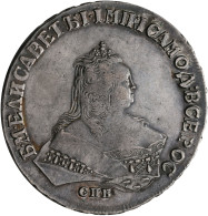 Russland: Elisabeth 1741-1762: Rubel 1749 St. Petersburg, 25,9 G, Davenport 1677 - Rusia