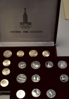 Sowjetunion: Olympische Spiele Moskau 1980: 15 X 5 Rubel Sowie 10 X 10 Rubel Ged - Russland