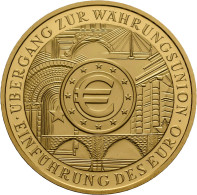 Deutschland - Anlagegold: 200 Euro 2002 G (Karlsruhe), Währungsunion - Euroeinfü - Allemagne