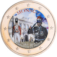 Monaco: Albert II. 2005-,: 2 Euro 2017, 200 Jahre Fürstliche Karabinierskompanie - Mónaco