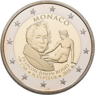 Monaco: Albert II. 2005-,: 2 Euro 2018, 250. Todestag Francois Bossio (Francois- - Monaco