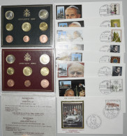 Vatikan: Johannes Paul II. 1978-2005: Lot 2 Kursmünzensätze (KMS) Aus Dem Vatika - Vatican