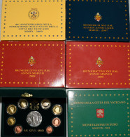 Vatikan: Lot 6 X Kursmünzensatz (KMS) Aus Dem Vatikan 2005, 2007, 2008 (2x), 200 - Vaticaanstad