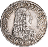 Haus Habsburg: Erzherzog Ferdinand Karl 1632-1662: Reichstaler 1654, Hall. 28,3 - Sonstige – Europa
