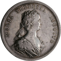 Haus Habsburg: Maria Theresia 1740-1780: Silbermedaille 1741 Von M. Donner, Auf - Sonstige – Europa
