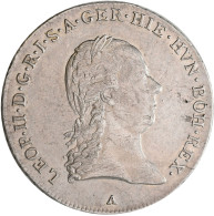 Haus Habsburg: Leopold II. 1790-1792: 1/4 Kronentaler 1792 A, Wien; 7,37 G, Heri - Otros – Europa