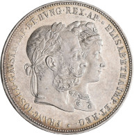 Haus Habsburg: Franz Joseph I. 1848-1916: Doppelgulden 1879, Silberne Hochzeit, - Altri – Europa