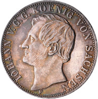 Sachsen: Johann 1854-1873: Doppeltaler 1859 F (Zwei Vereinsthaler), AKS 126, Jae - Altri & Non Classificati