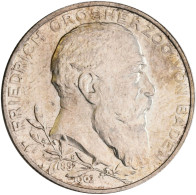 Baden: Friedrich I. 1852-1907: 2 Mark 1902, 50-jähriges Regierungsjubiläum, Jaeg - Taler & Doppeltaler