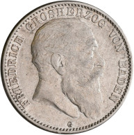 Baden: Friedrich I. 1852-1907: 2 Mark 1906 G, Seltener Jahrgang Auflage Nur 110. - Taler Et Doppeltaler