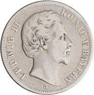 Bayern: Ludwig II. 1864-1886: Lot 2 Münzen: 2 Mark + 5 Mark 1876, Jaeger 41 + 42 - Taler Et Doppeltaler