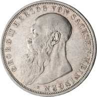 Sachsen-Meiningen: Georg II. 1866-1914: 3 Mark 1913 D, Jaeger 152, Kratzer, Sehr - Taler En Doppeltaler