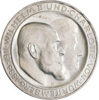 Württemberg: Wilhelm II. 1891-1918: 2 X 3 Mark 1911, Silberhochzeit Mit Charlott - Taler Et Doppeltaler