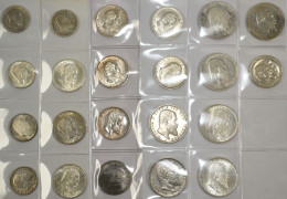 Württemberg: Sammlung 22 Münzen, Dabei 5 X 2 Mark, 10 X 3 Mark Sowie 7 X 5 Mark. - Taler & Doppeltaler