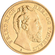 Anhalt: Friedrich I. 1871-1904: 20 Mark 1875, Jaeger 179. 7,94 G, 900/1000 Gold, - Monedas En Oro