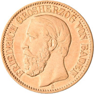Baden - Anlagegold: Friedrich I. 1852-1907: 10 Mark 1876 G, Jäger 186, Gold 900/ - 5, 10 & 20 Mark Oro
