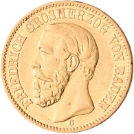 Baden - Anlagegold: Friedrich I. 1852-1907: 20 Mark 1874 G, Jaeger 184. 7,982 G, - 5, 10 & 20 Mark Gold