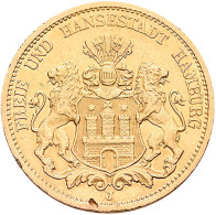 Hamburg - Anlagegold: Freie Und Hansestadt: 20 Mark 1878, Jaeger 210. 7,965 G, 9 - 5, 10 & 20 Mark Gold