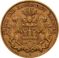 Hamburg - Anlagegold: Freie Und Hansestadt: 10 Mark 1905 J, Jaeger 211. 3,95 G, - 5, 10 & 20 Mark Or