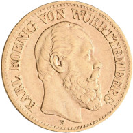 Württemberg - Anlagegold: Karl 1864-1891: 10 Mark 1873 F, Jaeger 289. 3,982 G, 9 - 5, 10 & 20 Mark Or