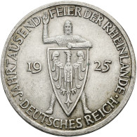 Weimarer Republik: 5 Reichsmark 1925 A Und 3 Reichsmark 1925 E, Rheinlande, Jaeg - Other & Unclassified
