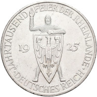 Weimarer Republik: 5 Reichsmark 1925 G, Rheinlande, Jaeger 322. Kleine Kratzer, - Other & Unclassified