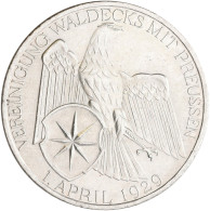 Weimarer Republik: 3 Reichsmark 1929, Waldeck, Jaeger 337, Vorzüglich. - Other & Unclassified