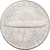 Weimarer Republik: 5 Reichsmark 1930 A, Graf Zeppelin, Weltflug 1929, Jaeger 343 - Andere & Zonder Classificatie