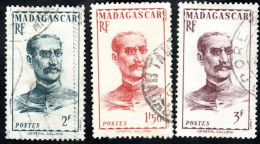 Madagascar Obl. N° 308 - 309 - 310 - Militaire - Général Galliéni - Used Stamps