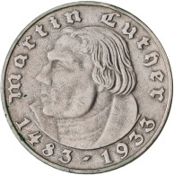 Drittes Reich: 5 Reichsmark 1933 A + 2 Reichsmark 1933 A, Luther. Jaeger 353, 35 - Altri & Non Classificati