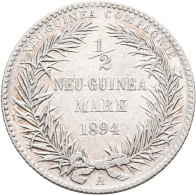 Deutsch-Neuguinea: ½ Neu-Guinea Mark 1894 A, Paradiesvogel, Jaeger N704, Vorzügl - Nouvelle Guinée Allemande