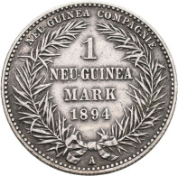 Deutsch-Neuguinea: 1 Neu-Guinea Mark 1894 A, Paradiesvogel, Jaeger N705, Winzige - Deutsch-Neuguinea