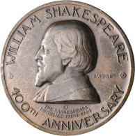 Medaillen Alle Welt: England, William Shakespeare: Silbermedaille 1964 Von P. Vi - Unclassified