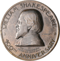 Medaillen Alle Welt: England, William Shakespeare: Silbermedaille 1964 Von P. Vi - Sin Clasificación