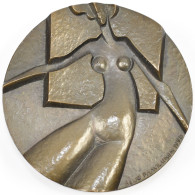 Medaillen Alle Welt: Italien: Modigliani Amadeo (1884-1920): Bronzegussmedaille - Non Classés
