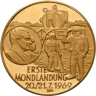 Medaillen Alle Welt: USA - Mondlandung / Apollo 11: Goldmedaille Auf Die Erste M - Non Classificati