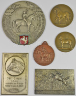Medaillen Alle Welt: Pferdesport: Lot 6 Stück; Hamm - Einseitige Medaille 1950 / - Unclassified